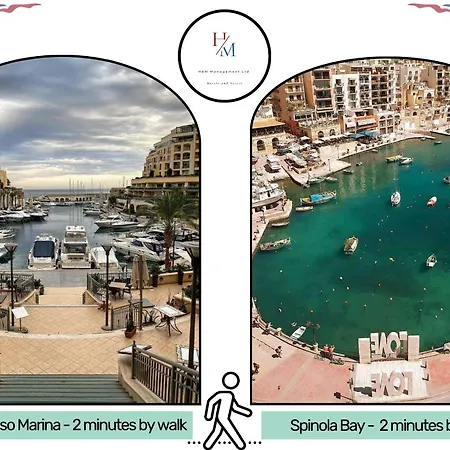 Paceville - Penthouse - Hot Tub & Sea View Roof *