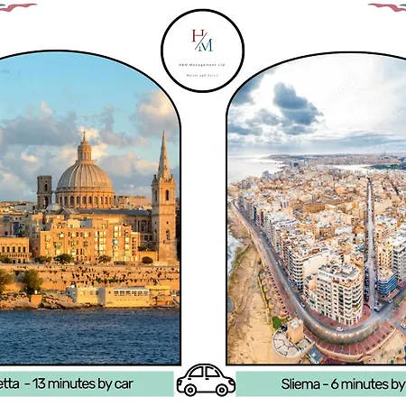 Paceville - Penthouse - Hot Tub & Sea View Roof