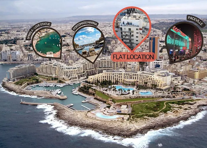 Apartamento Paceville - Penthouse - Hot Tub & Sea View Roof San Julián